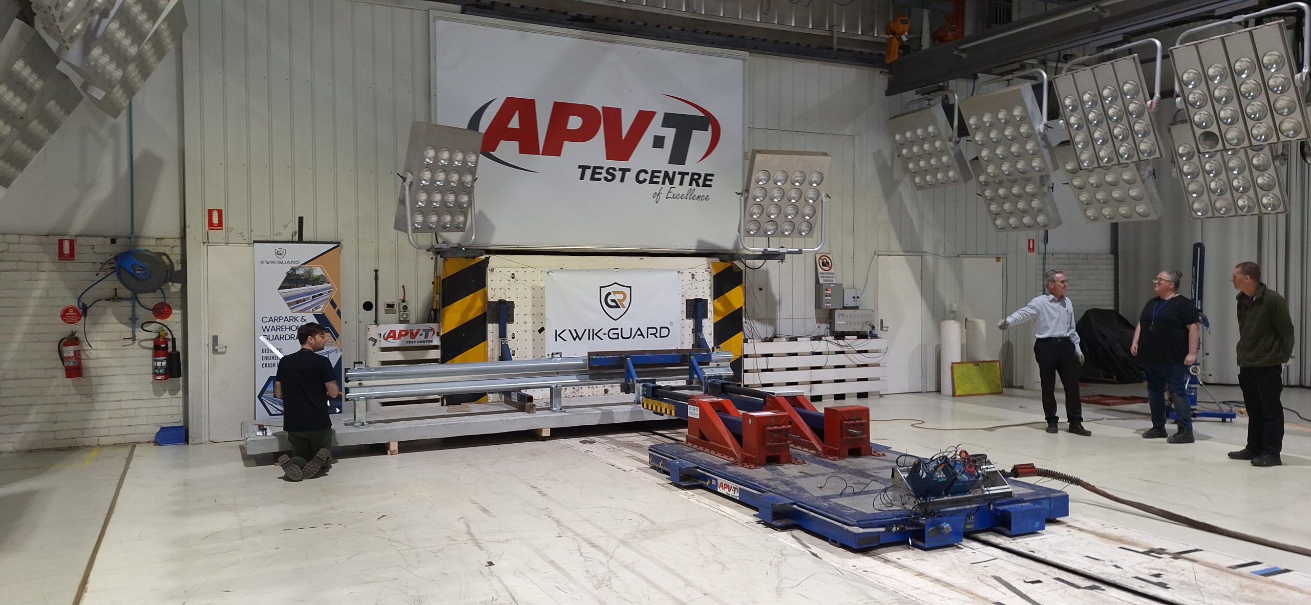 Kwik-Guard Top Mount Guardrail Crash Testing in Action
